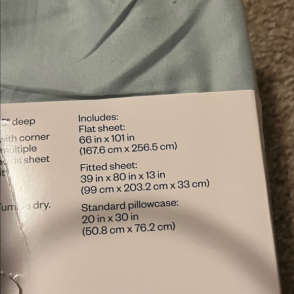 Room Essentials Microfiber Sheet Set in Light Blue - Picture 5 of 6